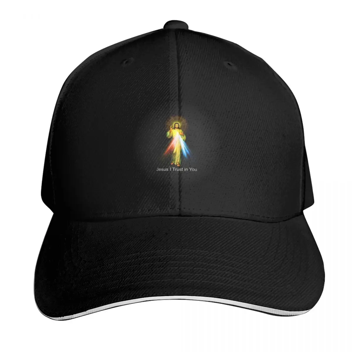 Jesus Divine Mercy I Trust in You Sacred Heart Catholic Baseball Cap Men Women Casual Summer Sport Sun Cap