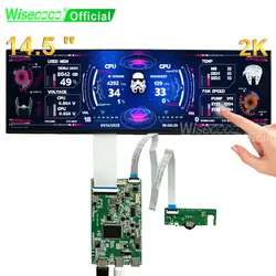 Wisecoco 14,5 Zoll Stretch Bar Sekundärer Touchscreen 2560*720 Aida64 LCD Für Y70 CPU Temperatur Monitor USB C