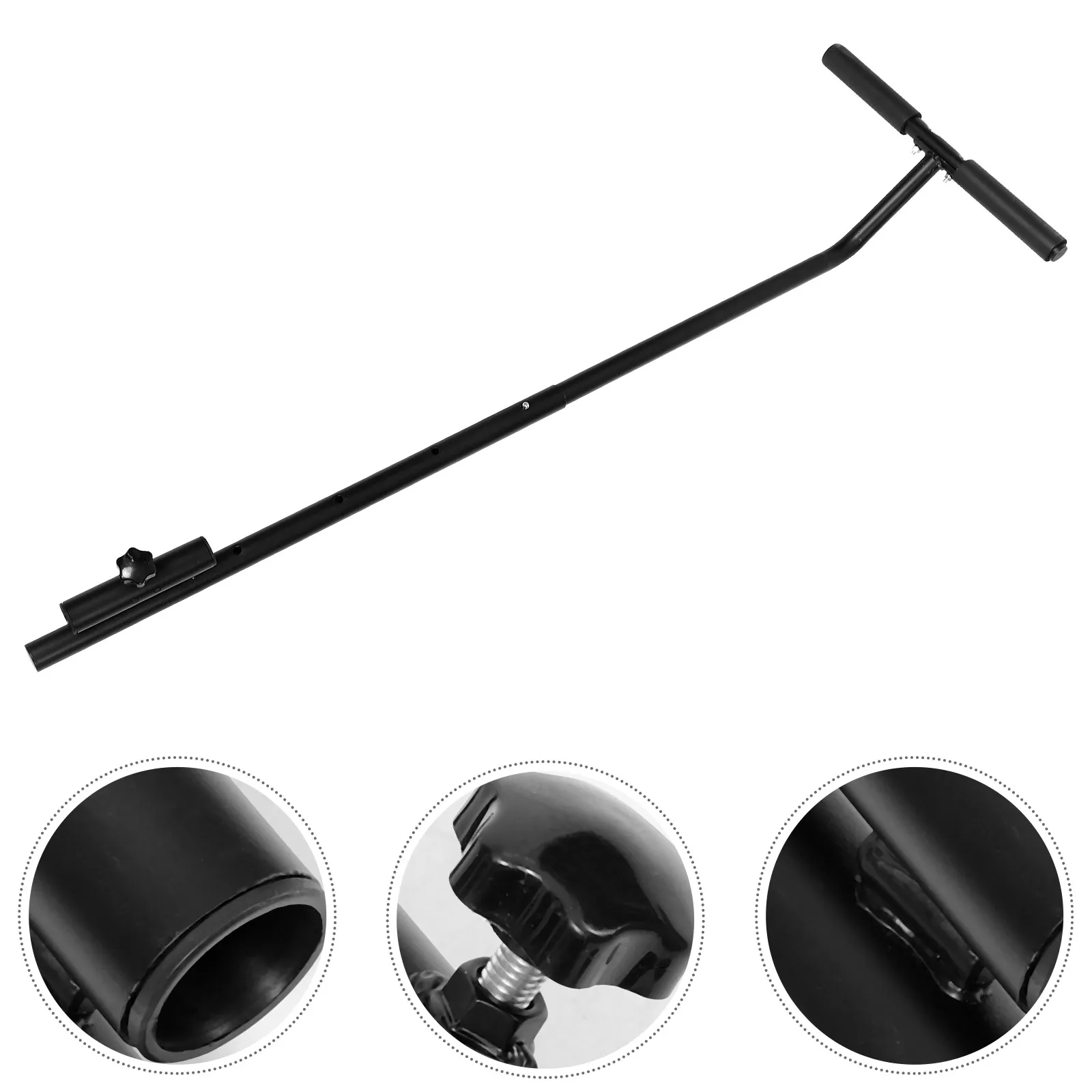 

Trampoline Single Handrail Small Fitness Bar Black Replaceable Kids Adults Stainless Steel Trampoline Part Mini Handle Bar Metal