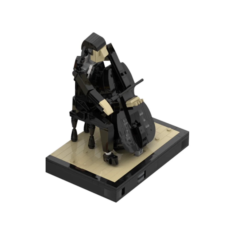 

Gobricks MOC-133990 Аддамс с виолончелью, строительные блоки, кирпичи, игрушки