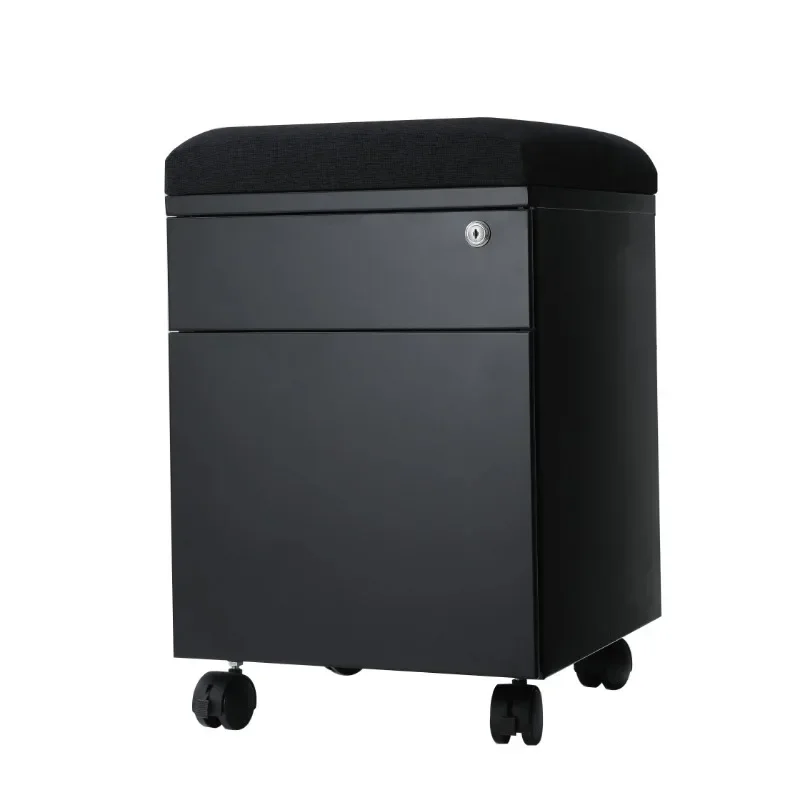 

letter size File Metal Mobile Filing Storage Cabinets With Cushion seating Moving Steel Pedestal Cabinet