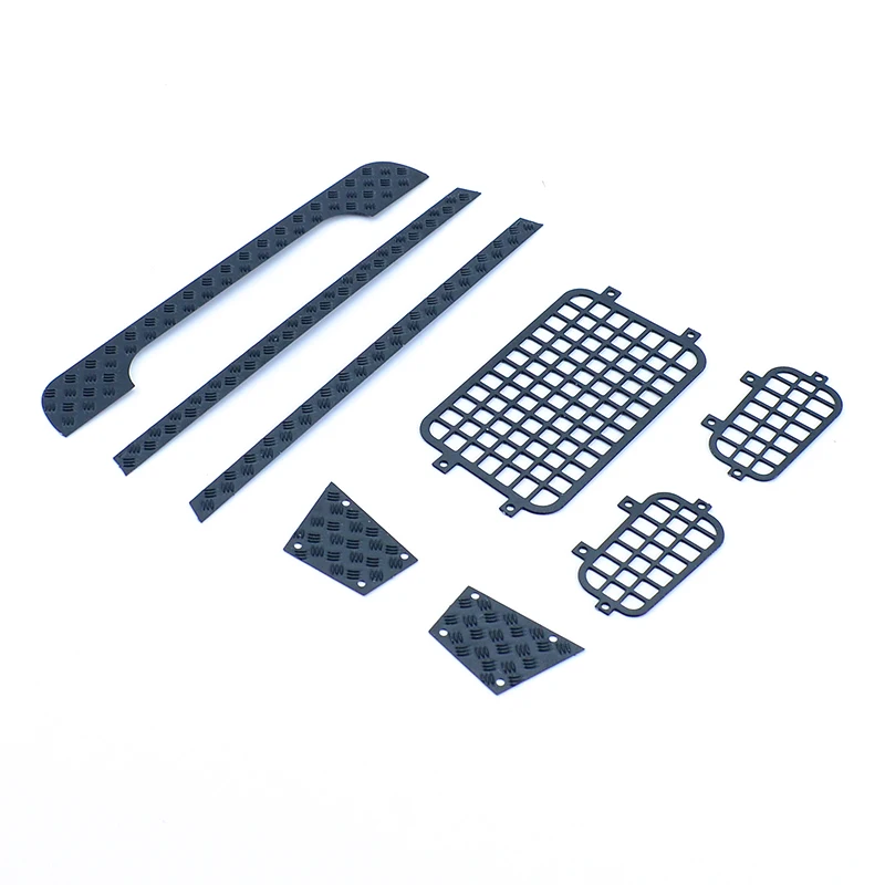 TRX4M Climbing Car Metal Window Mesh Body Skid Plate Decorate for 1/18 RC Crawler Car Traxxas TRX4-M Defender D90 D110 Upgrade