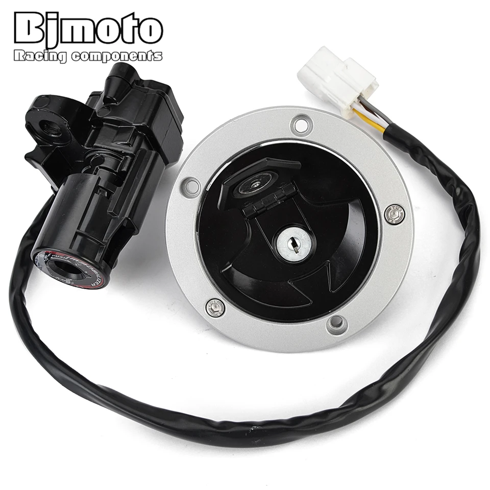ZX 10R Fuel Gas Cap Ignition Switch Seat Lock with Key Kit For