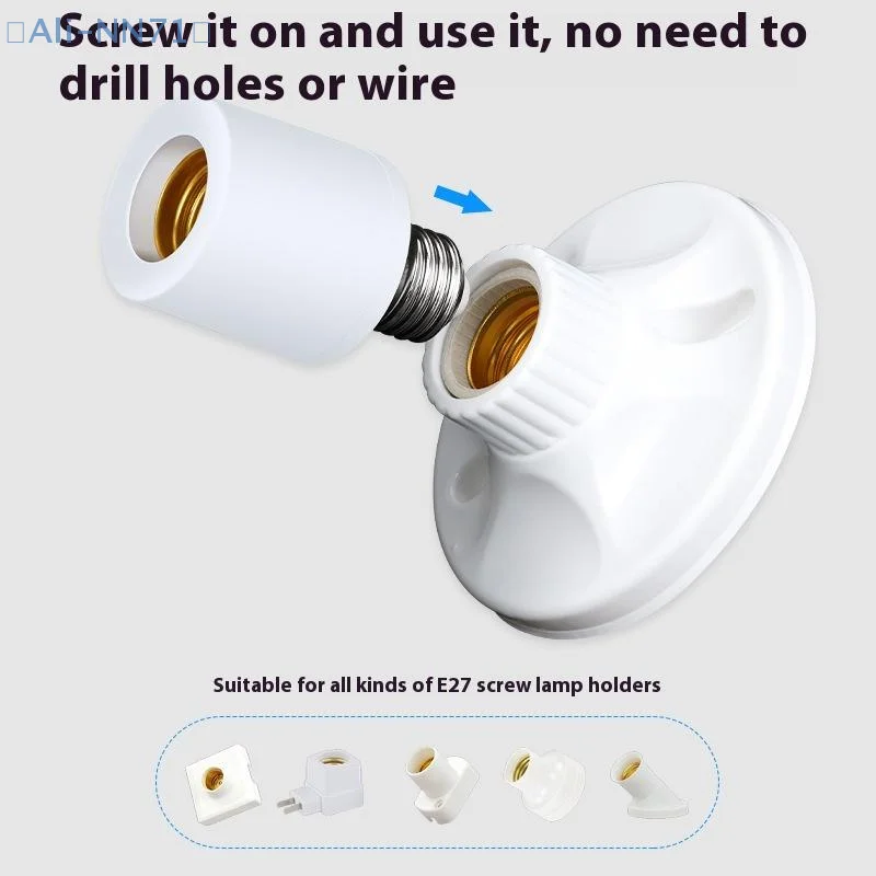 【NN71】E27 60W Wireless Remote Control Smart Timer Switch Lamp Holder 110V 220V House Multi Light Baby Room Bedroom Timer Switch