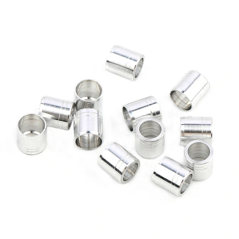 50pcs Stainless Steel Explosion-proof Ring Arrow Collar For ID 6.2mm OD 7.1mm/7.4mm/7.6mm Arrow Shaft Protector Proof Collars