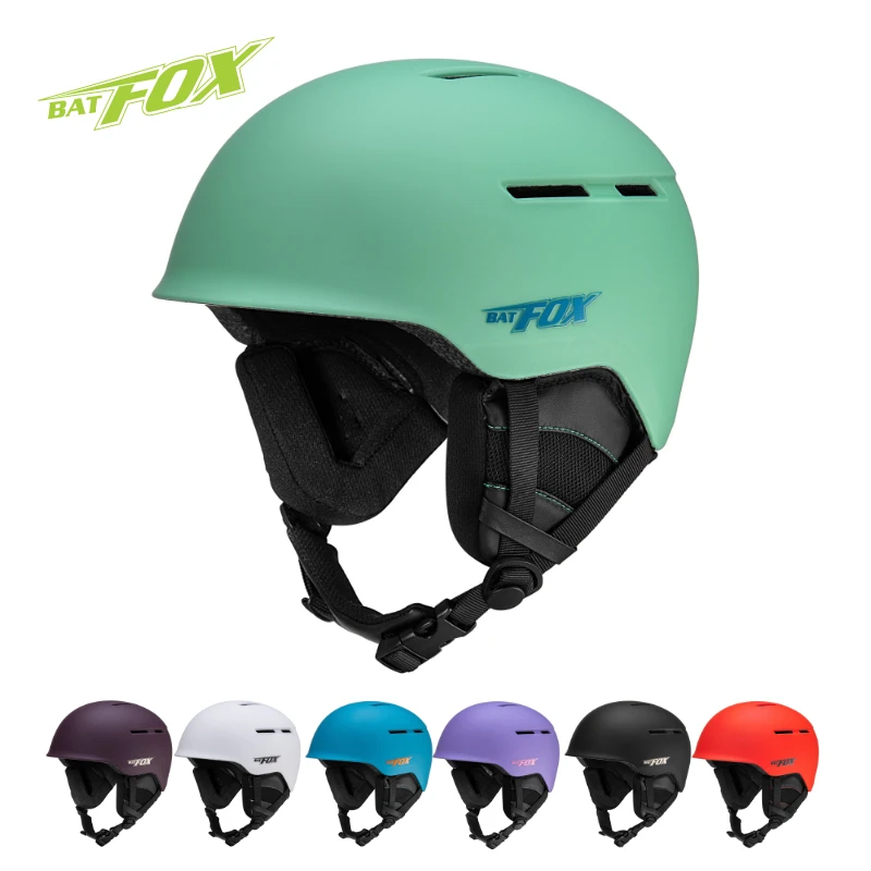 

BATFOX Ski Helmet Men Women Professional Anti-impact Snowboard Snowmobile Skating Safety Cap Warm Detachable Cycling Helmets