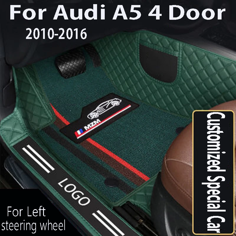 For Audi A5 4 Door 2016 2015 2014 2013 2012 2011 2010 Car Floor Mats Carpets Accessories Interior Decoration Anti-Dirty