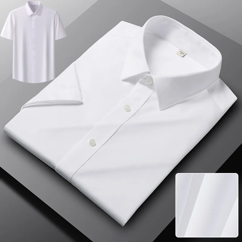 Office 8XL DP 100% Cotton Premium Non-IronLong Sleeve Business Formal Shirt Work Wear White Shirt men long sleeve Shirt for Men