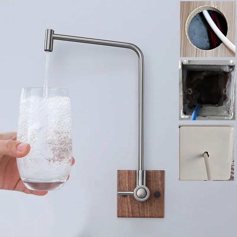 High-grade Walnut Dining Sideboard Direct Drinking Water Purifier Faucet 86 Box Wall-Mounted Wall Faucet 234 Points