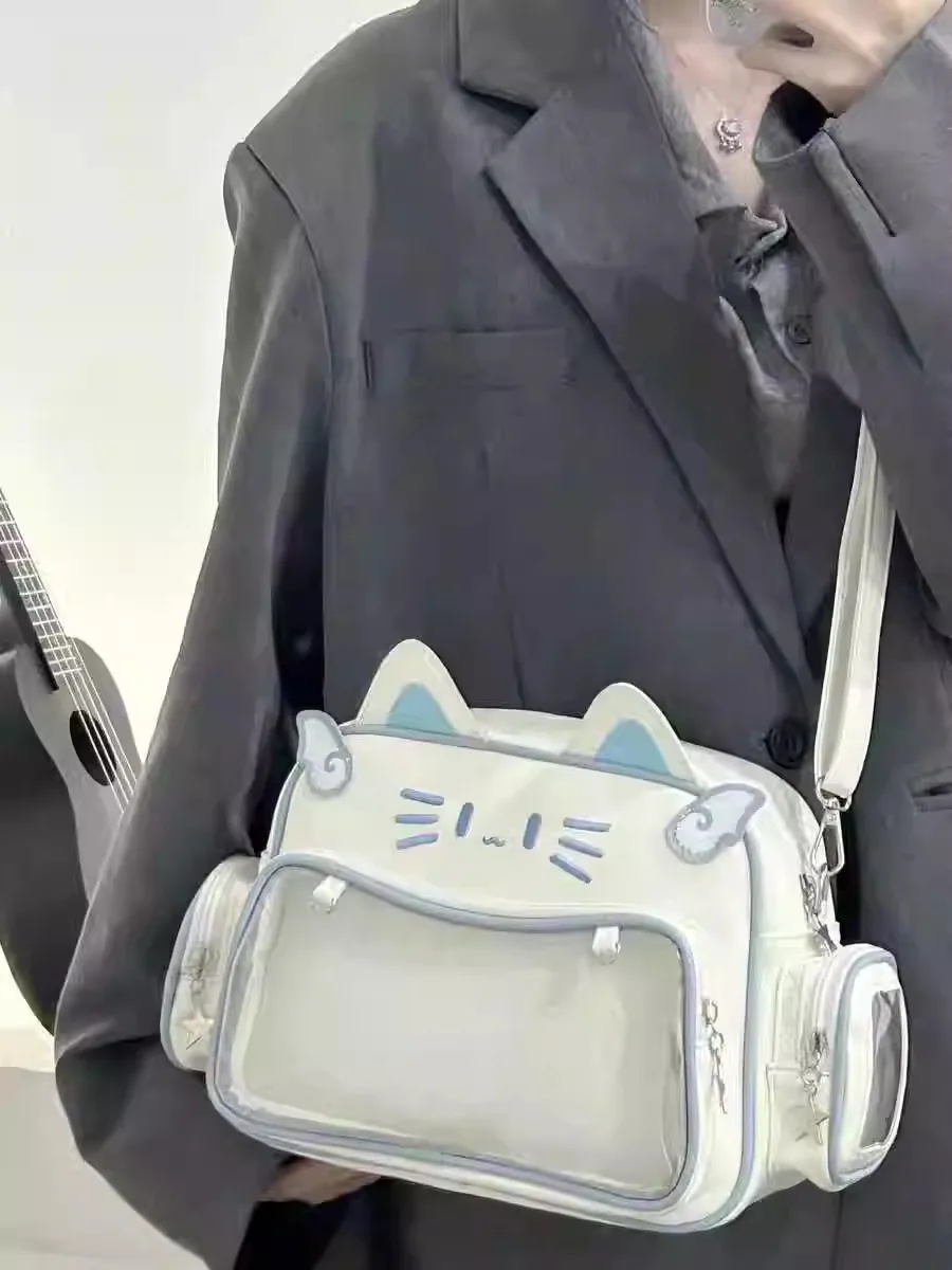 

Y2K Millennium Spicy Girl Pain Bag Mechanical Double oulder Bag Cute Large Capaci Spring 2025 Single oulder Crossbo...