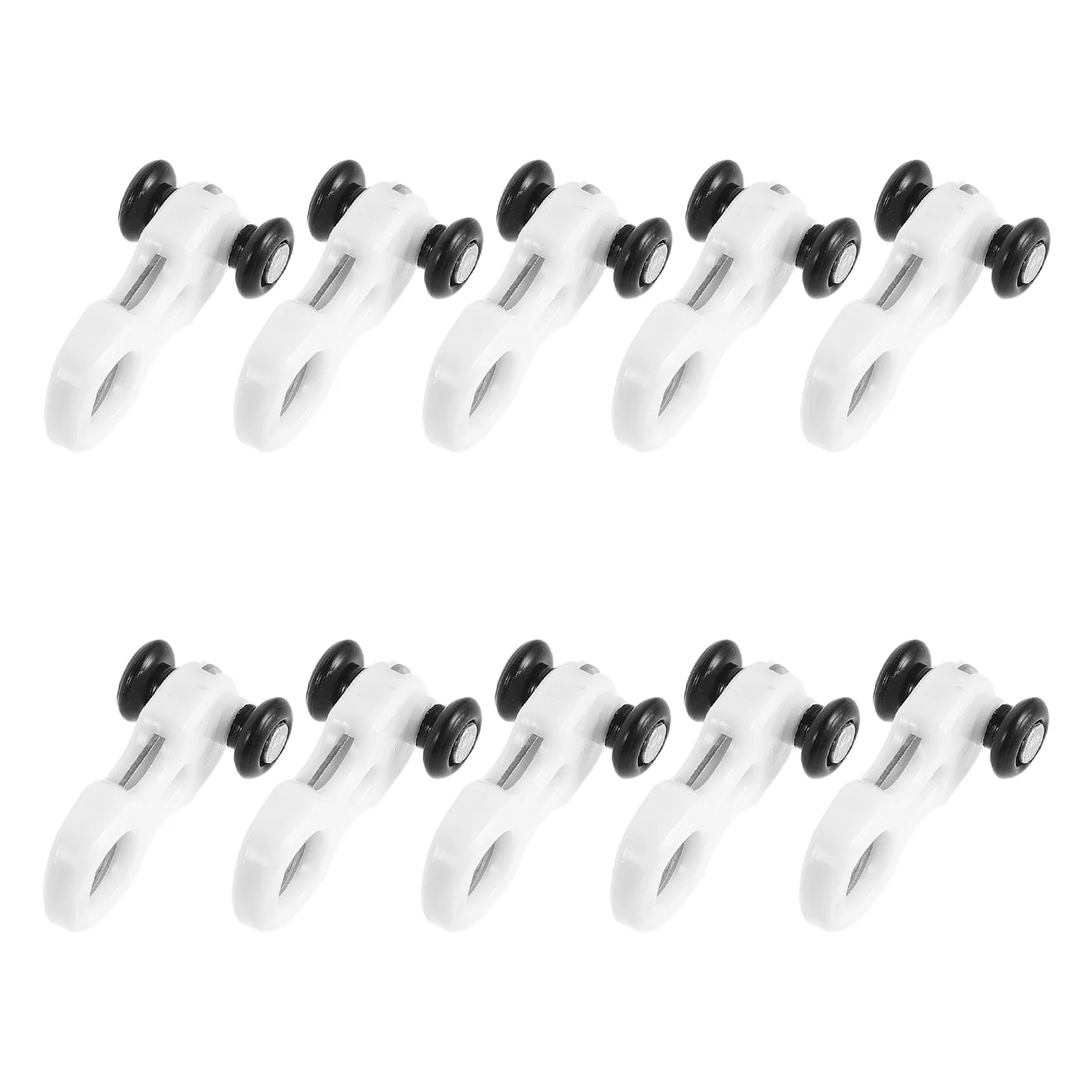 100 Pcs Hidden Curtain Wheel Track Accessories Curtains Pulleys Ceiling Mounted Roller for Wardrobes System