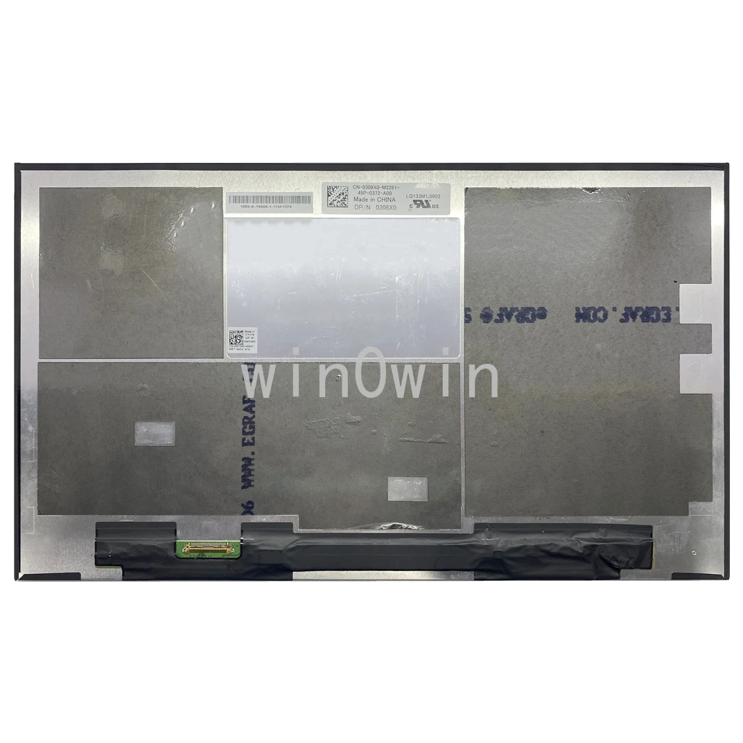 

LQ133M1JW03 13.3" IPS Lcd Screen display Slim edp 30pin Matrix Panel FOR Dell DP/N:0308X0 308X0 Replacement