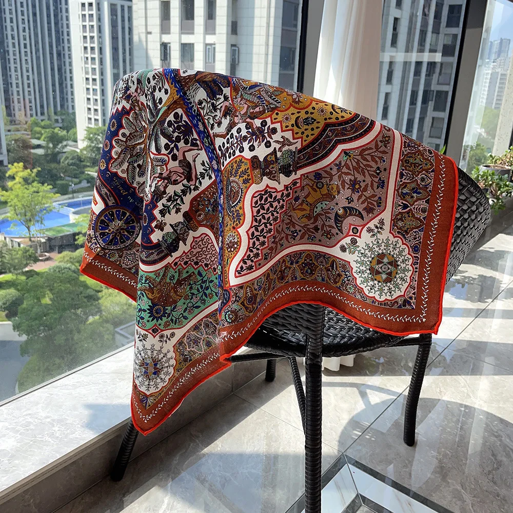 

Double Face Women Winter Scarf 65CM Herms Rolled Shawls Warm Wool Luxury Designers Square Scarves Mother Christmas Gift