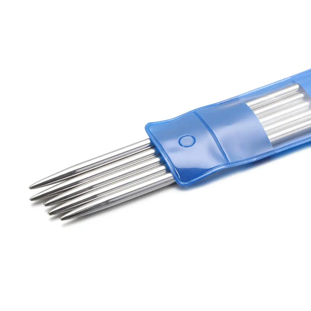 5Pcs/set DIY DIY Sweater Weave Sewing Accessories Yarn Crochet Hooks Knitting Tools Metal Crochet Straight Knitting Needles