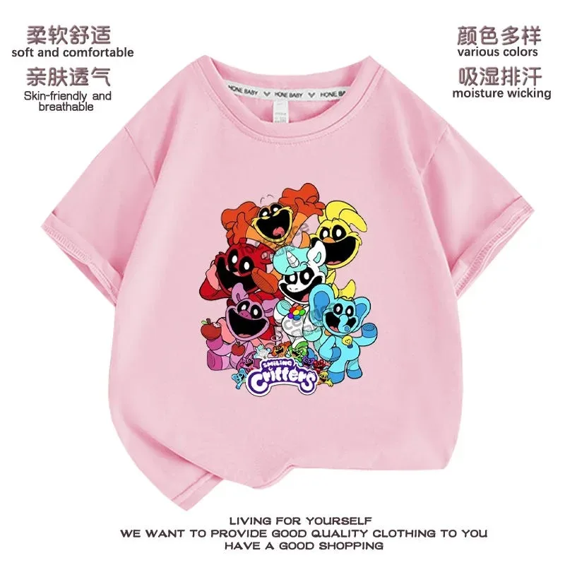 Playtime Chapter 3 The Smiling Critters T-shirt Boys Girls T Shirt Cartoon Anime T Shirts Harajuku Tops Tees Summer Short Sleeve