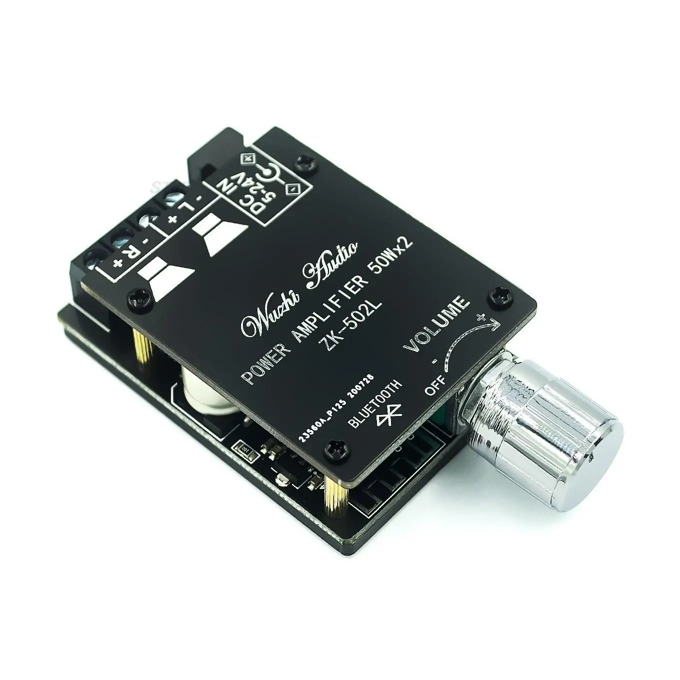 ZK-502L MINI For Bluetooth 5.0 DC 5-24V Wireless Audio Digital Power amplifier Stereo board 50Wx2  Amp Amplificador