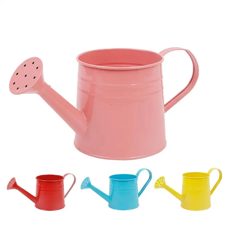 Small Watering Can For Indoor Plants 1L Long Spout Flower Watering Can Flower Arrangement Bucket Metal Planter Pot For Garden
