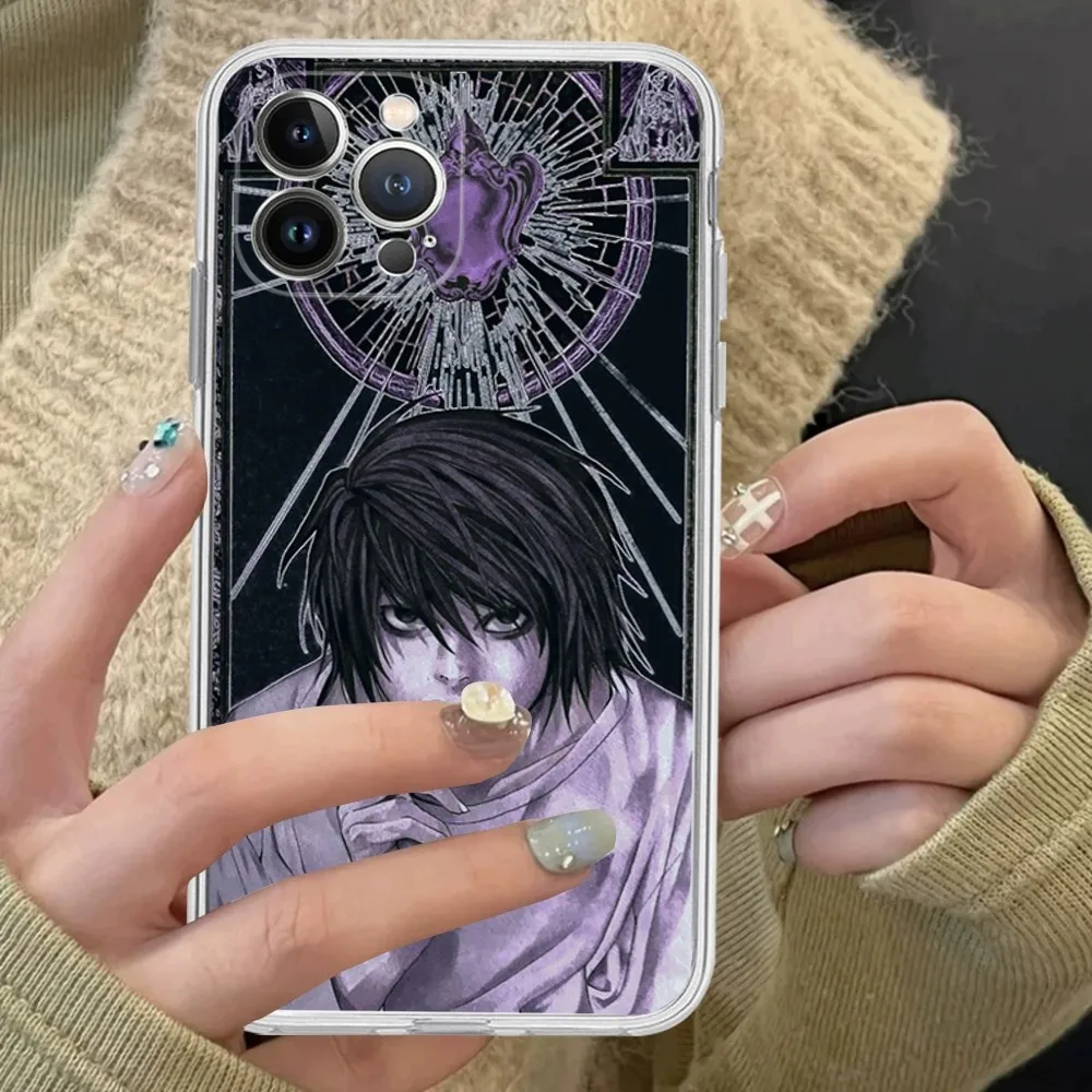 Death Note Yagami Light L Lawliet Phone Case Silicone Soft For Iphone 16 15 14 13 12 11 Pro Mini XS MAX Plus X Cover