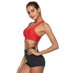 New 2019 Woman Sport Bra Push Up Active Wear Tops For Women Gym Brassiere Sport Bra Criss Cross Crop Top Female Yoga Bra