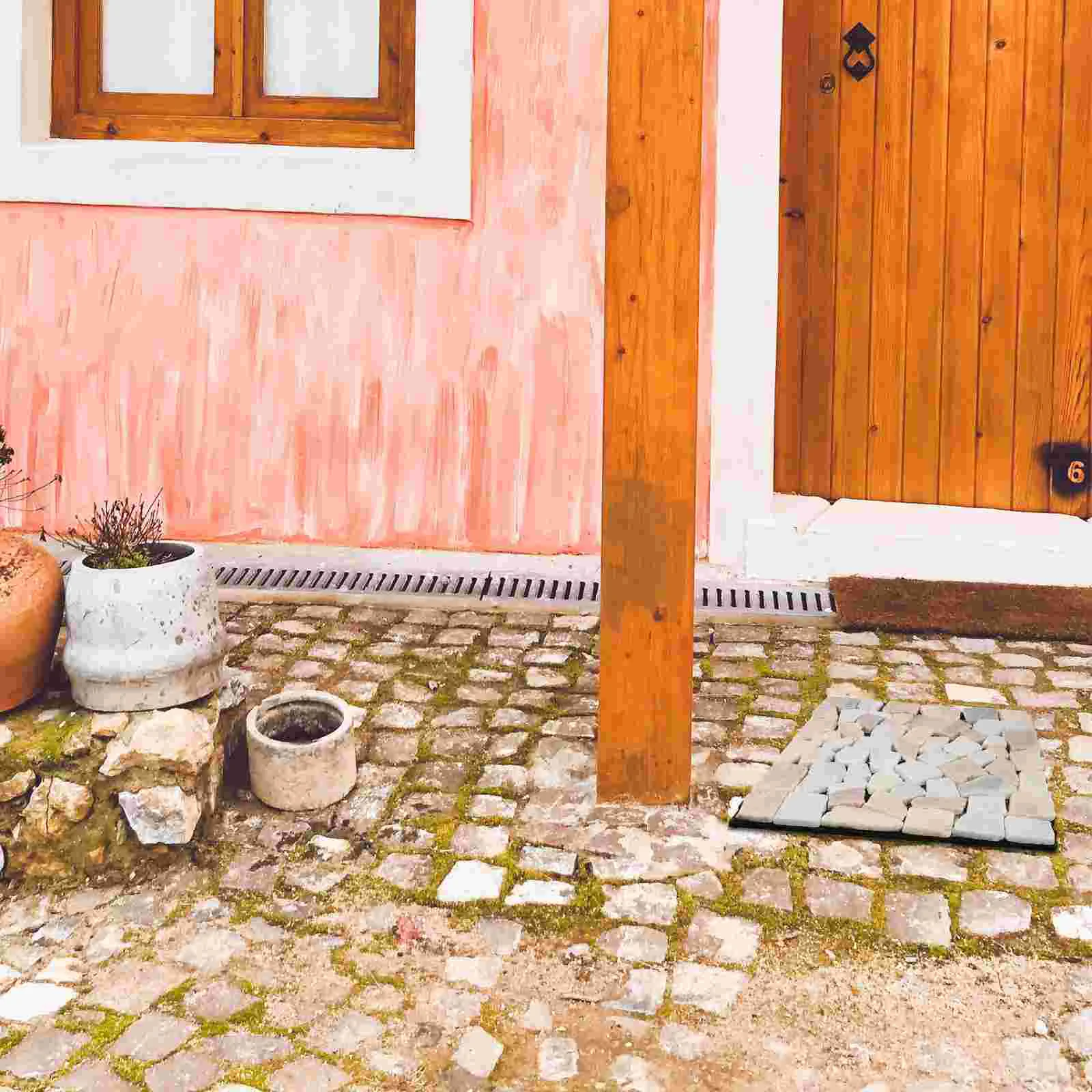 بلاط أرضيات رخامي طبيعي مضاد للتآكل ، سطح متشابك ، أرضيات حجرية ، ديكور منزلي ذاتي الصنع ، حديقة