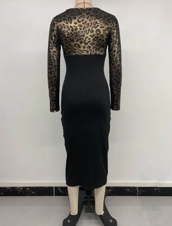 ชุดเดรสผู้หญิง 2025 ฤดูใบไม้ร่วง ฤดูหนาว ใหม่ ทรงเข้ารูปและเซ็กซี่ สไตล์จีนโบราณ แต่งผ้าต่อกัน ชุดเดรสผ่าข้าง ชุดเดรสทำงาน ชุดเดรสหรูหราสำหรับผู้หญิง