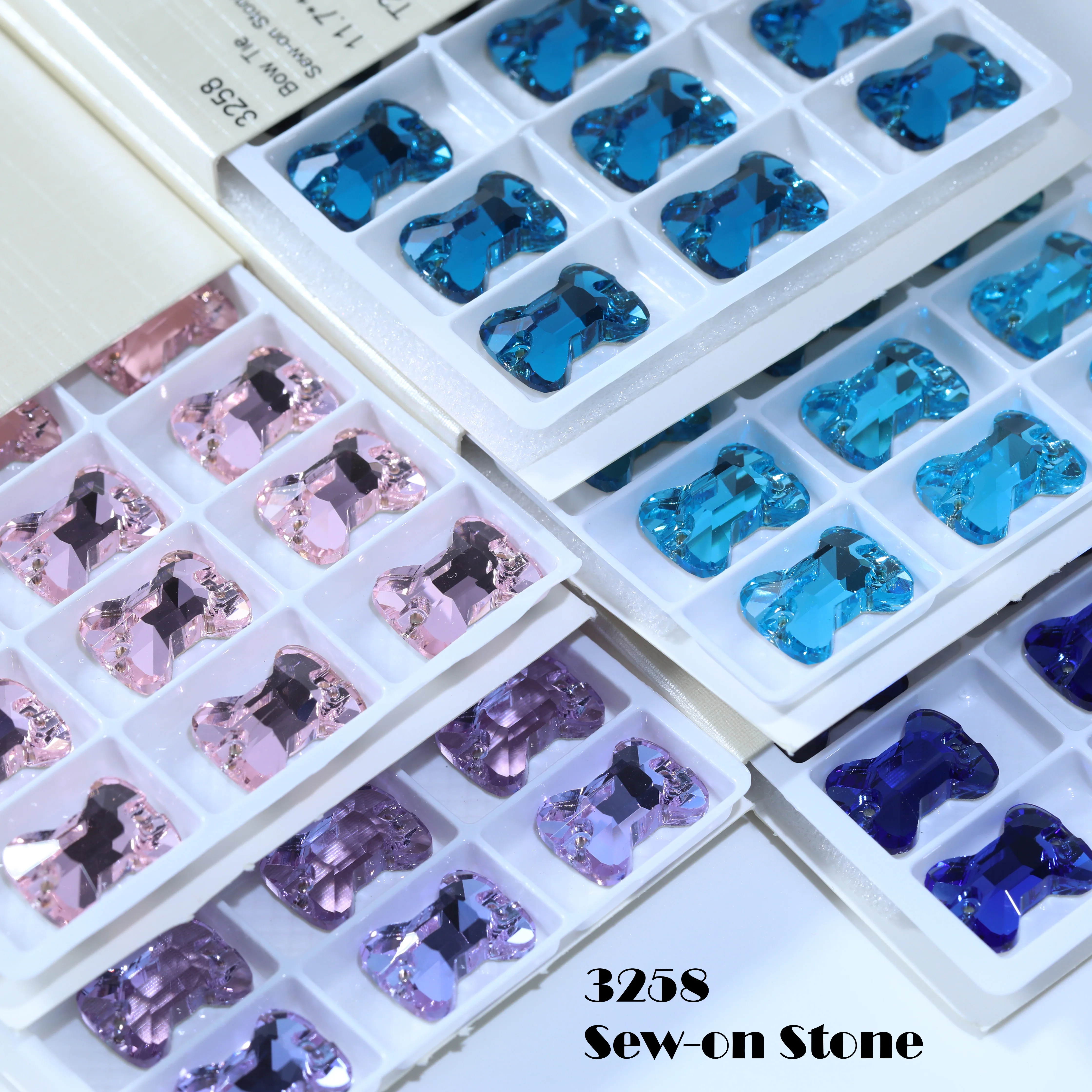 Aufnähbare Kristalle, Edle K9-Glas-Strasssteine in Verschiedenen Farben für Hochzeitskleider, Kleidung, Schuhe, Kostüme, DIY-Kleidungsverzierungen – Detail 1
