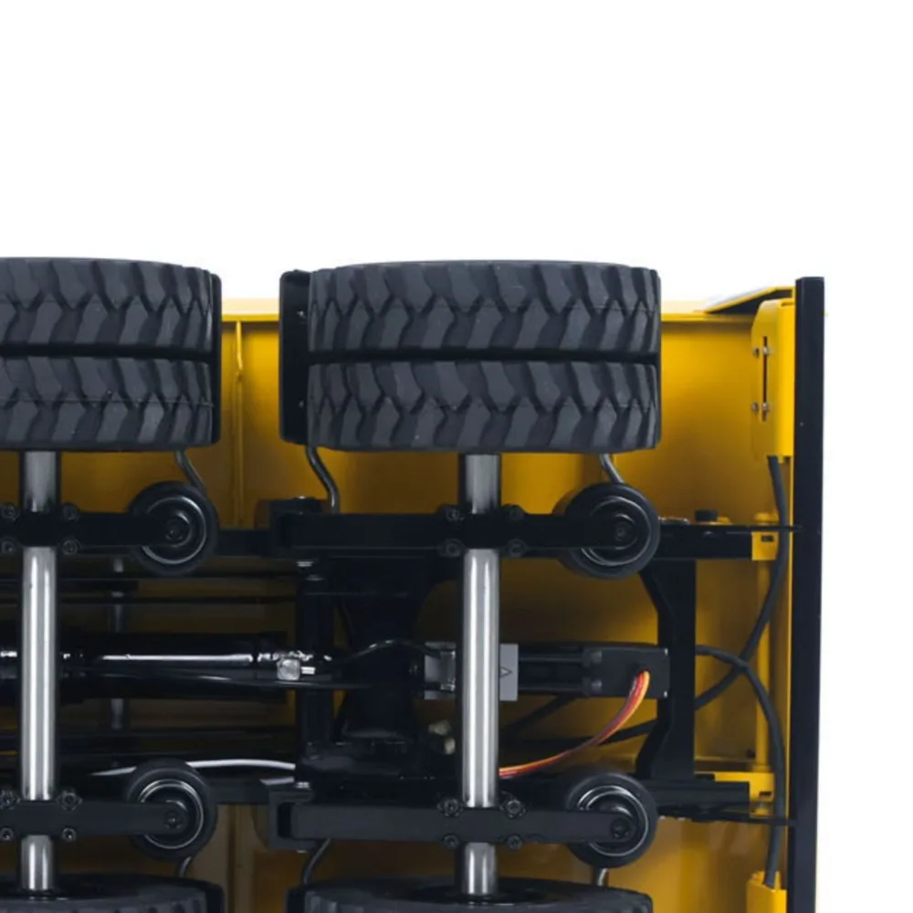 

1/14 металлический 2 оси гидравлический сброс прицепа комплект CUT модель для LR914 радиоуправляемый экскаватор строительная машина RC экскаватор модель