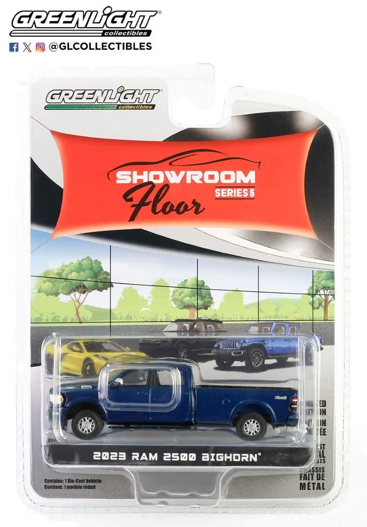 GREENLIGHT-Collection de modèles de voitures en alliage moulé sous pression, cadeau de décoration, Dodge RAMS 2023, Bighorn Sports Edition 680LiquA, 1:64, 2500