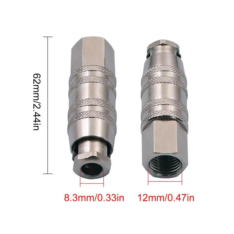 Air Compressor Quick Connect Fittings Air Coupler Quick Connect Adapter Air Tool Quick Coupler Plug Air Compressor Accessories