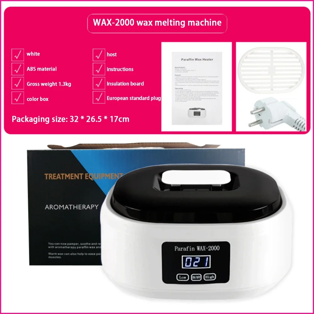 2000 Hand and Foot Waxer, Electric Wax Blade and Heater, Adjustable Temperature Depilatory Wax Melter