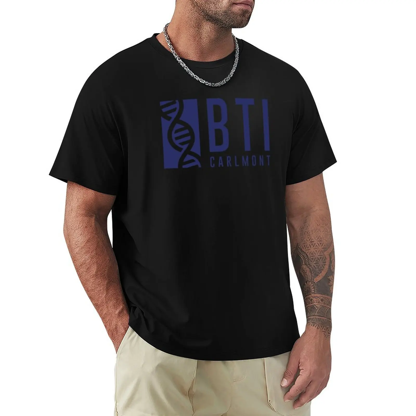 

BTI Logo Navy T-Shirt oversizeds customs design your own graphic t shirts man t shirt black t shirts for men