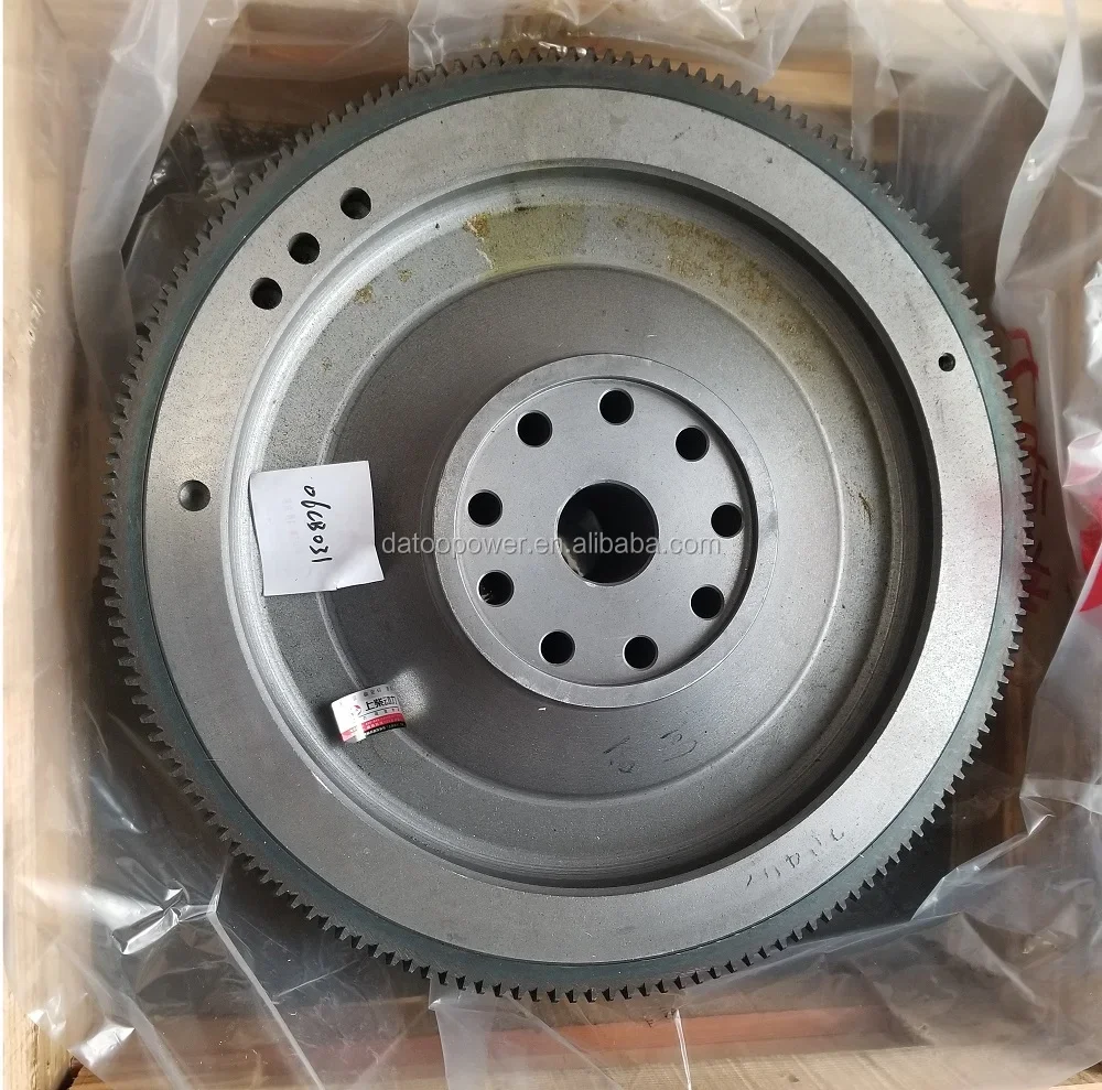 

06CB005 Shanghai C6121 Diesel Engine Parts Flywheel and Ring Gear ASSY C06CB-06CB005+D