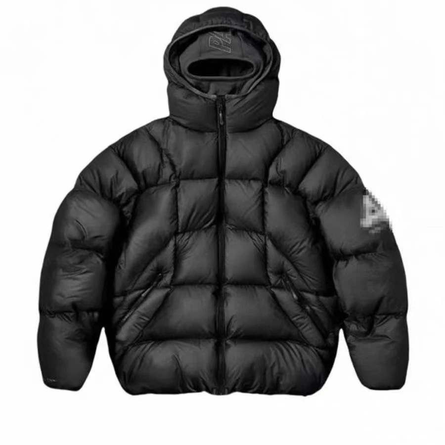 Palace FW24 Ripstop Mask Solid Zip-up down Jacket Cotton-padded Clothes Same Sle for Men and Women