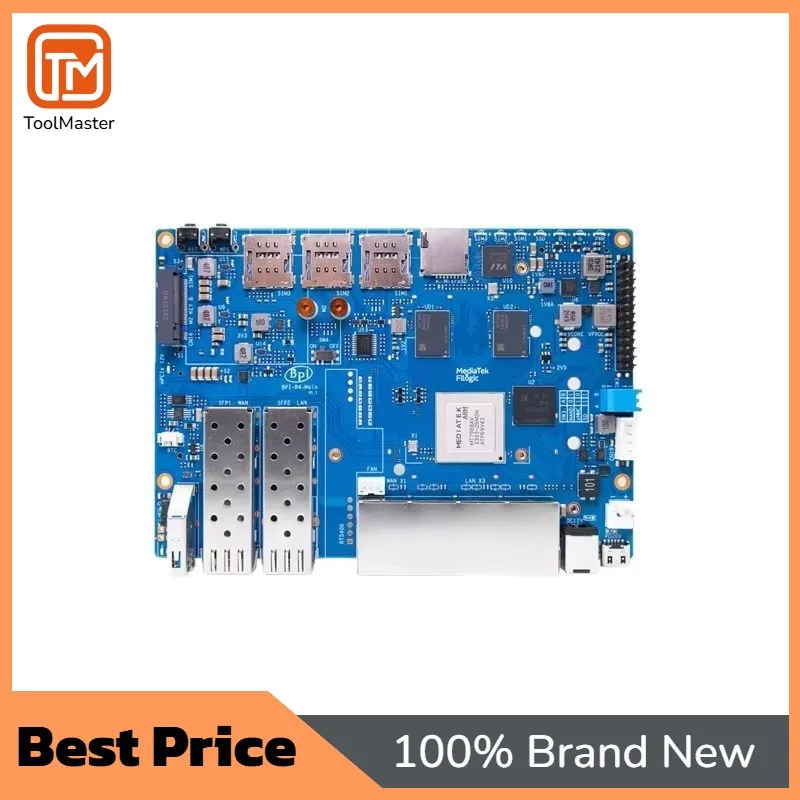 【Hot Sale】Banana Pi BPI-R4 Open Source Hardware  MT7988 Gigabit Development Board Single Board Computer Made In China