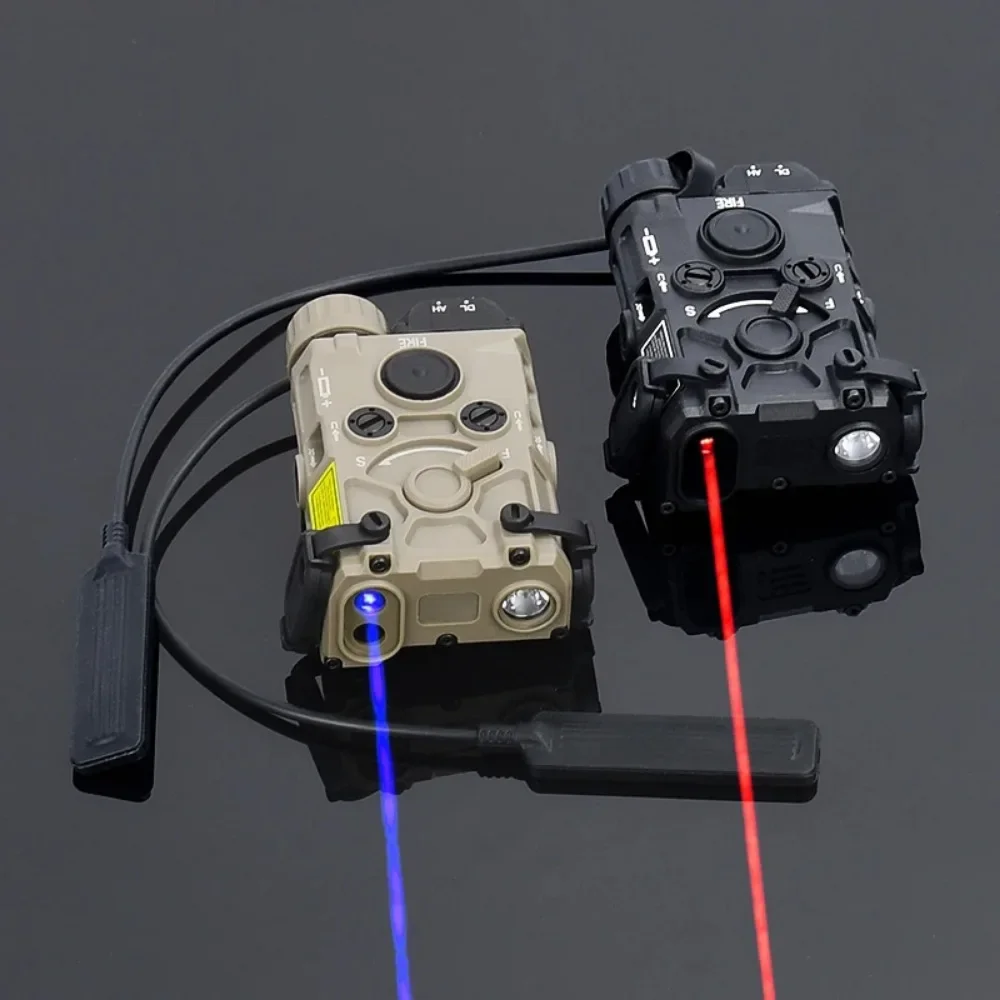 Taktische OGL Nylon Kunststoff LED Taschenlampe Rot Grün Blau Laser Anzeige Weiß Strobe Gun Zubehör mit Schalter Fit 20mm Schiene