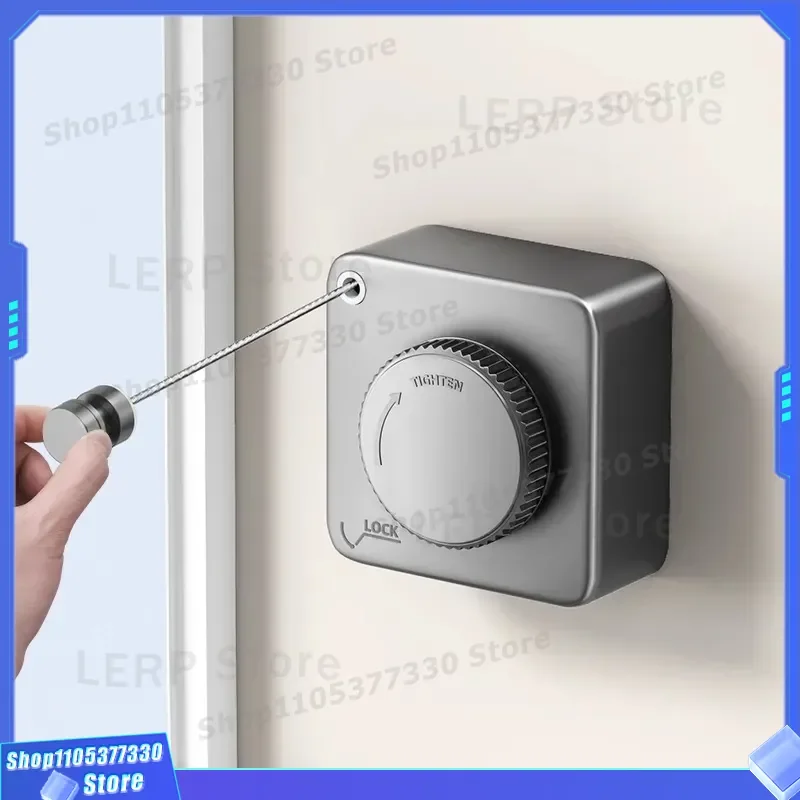 Invisible Clothesline for Indoor Bathroom No Drilling Retractable Wire Rope Drying Rack Balcony Laundry Hanger Space Saving