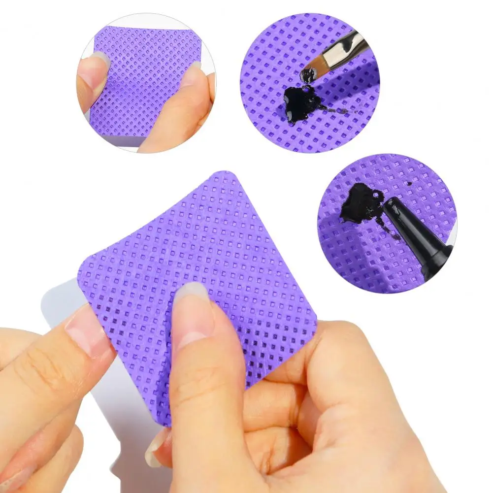 Glue Cleaning Pad Eco-friendly Eyelash Glue Nail Polish Remover Pad Anti-static Soft Eyelash Extension Wipe for Female