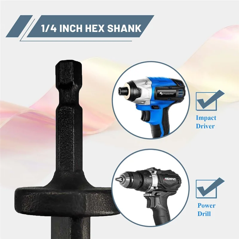 

ABPR-HVAC Multi-Tool Set: 2 Pcs Copper Expander Swaging Drill Bits, Air Conditioner Copper Pipe 6-In-1 Flaring Solution