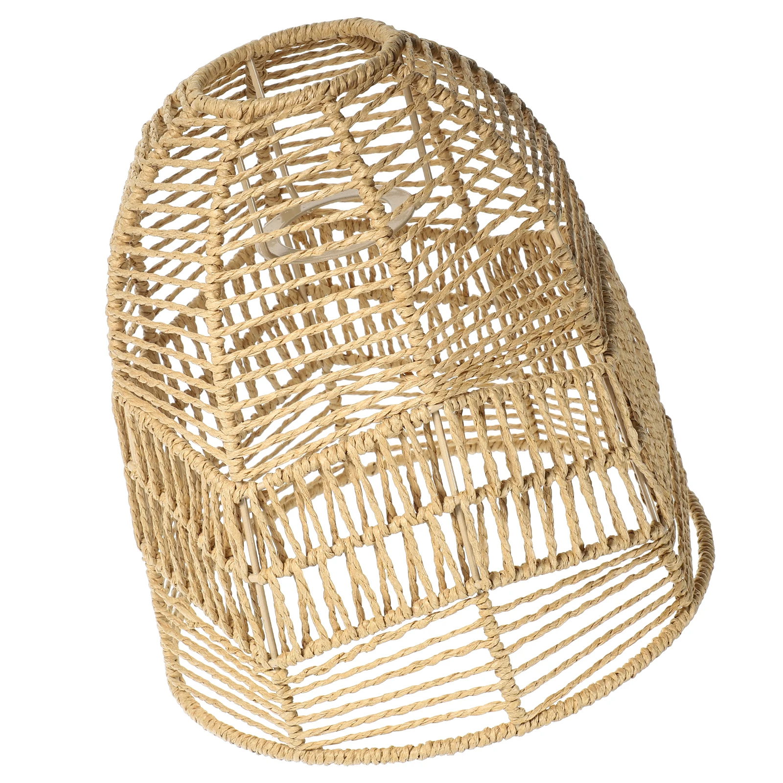 

Woven Lampshade Imitation Rattan Vintage Style Durable Decorative Light Cover for Chandeliers Ceiling Lamps Wall Lights Home