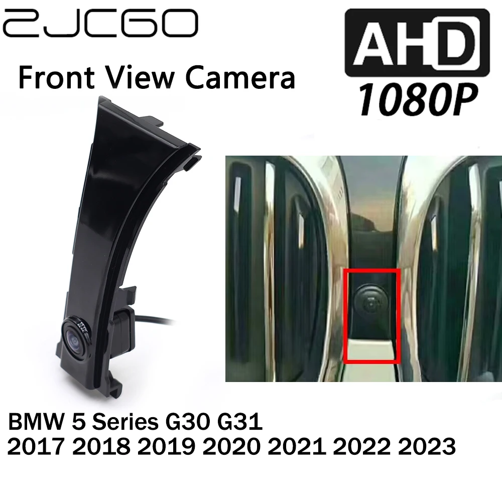 

ZJCGO Car Front View LOGO Parking Camera AHD 1080P Night Vision for BMW 5 Series G30 G31 2017 2018 2019 2020 2021 2022 2023