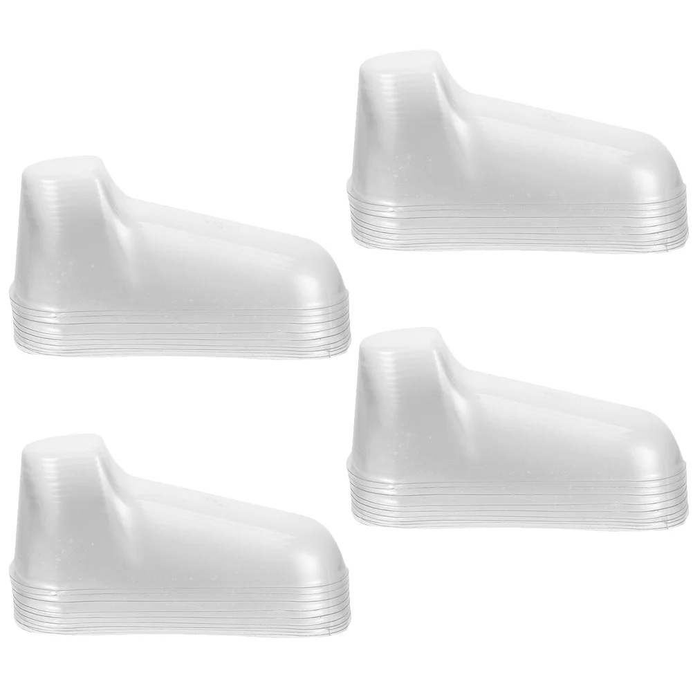 40Pcs Shoe Supports Transparent PVC Display Stands for Shoes Socks Shop Home Use Feet