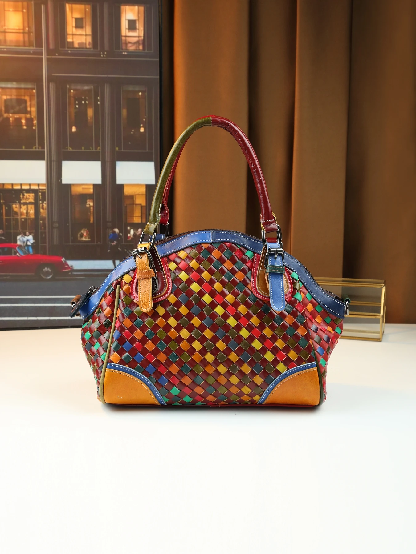 

Модная универсальная сумка-тоут разных цветов, кожаная сумка через плечо, сумка через плечо