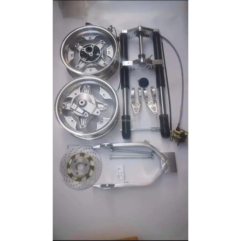 DAX CT70 WHOLE KIT Inverted Fork Disc Brake Forks Mini Trail Shocks Suspension UPSIDE DOWN FORK KIT with Wheel Set and Swingarm