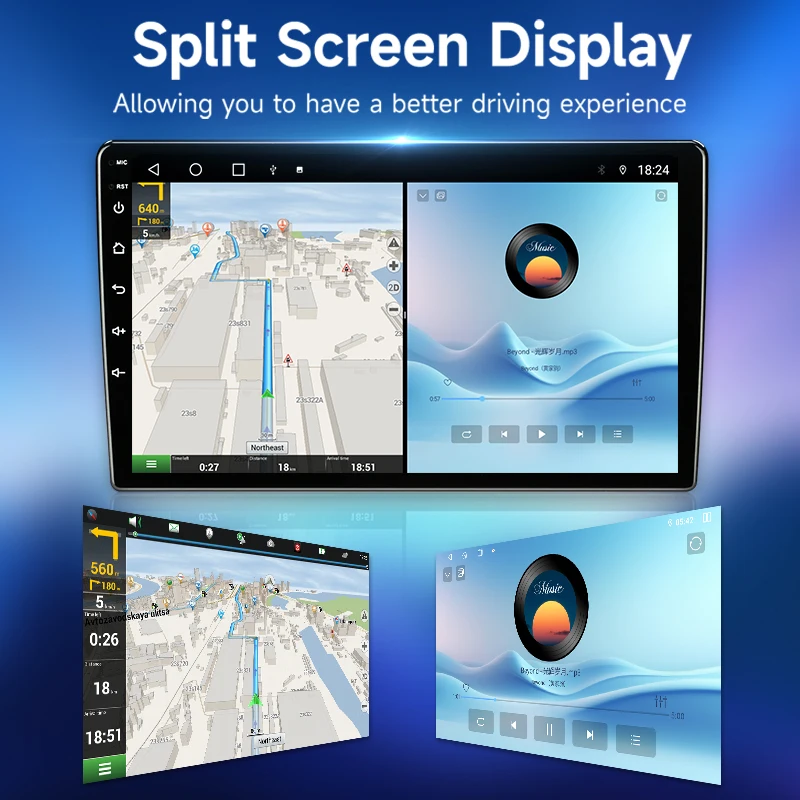 Radio Multimedia Srnubi para Mazda 3 2004 2005 2006 2007 2008 2009, Reproductor Android 14 2Din, Carplay, Android Auto, GPS, Navegación, RDS, DSP, Compatible con Control del Volante, Ventilador de Refrigeración, Estéreo con Marco 6