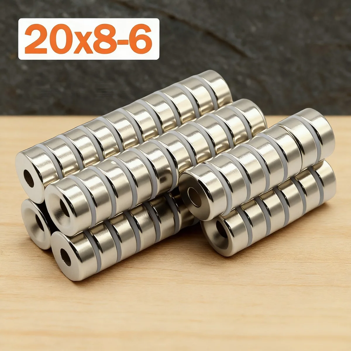 

20x8-6mm Super Strong Magnet N35 Round With Holes Magnetic NdFeB Neodymium Magnet Powerful Disc imanes Refrigerator Magnets