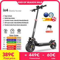 ix4 Electric Scooter 15Ah 800W Scooter 10inch Anti-skid Off-road Tire Kick Scooter 45KM/H Electric eScooter with APP 45km Range