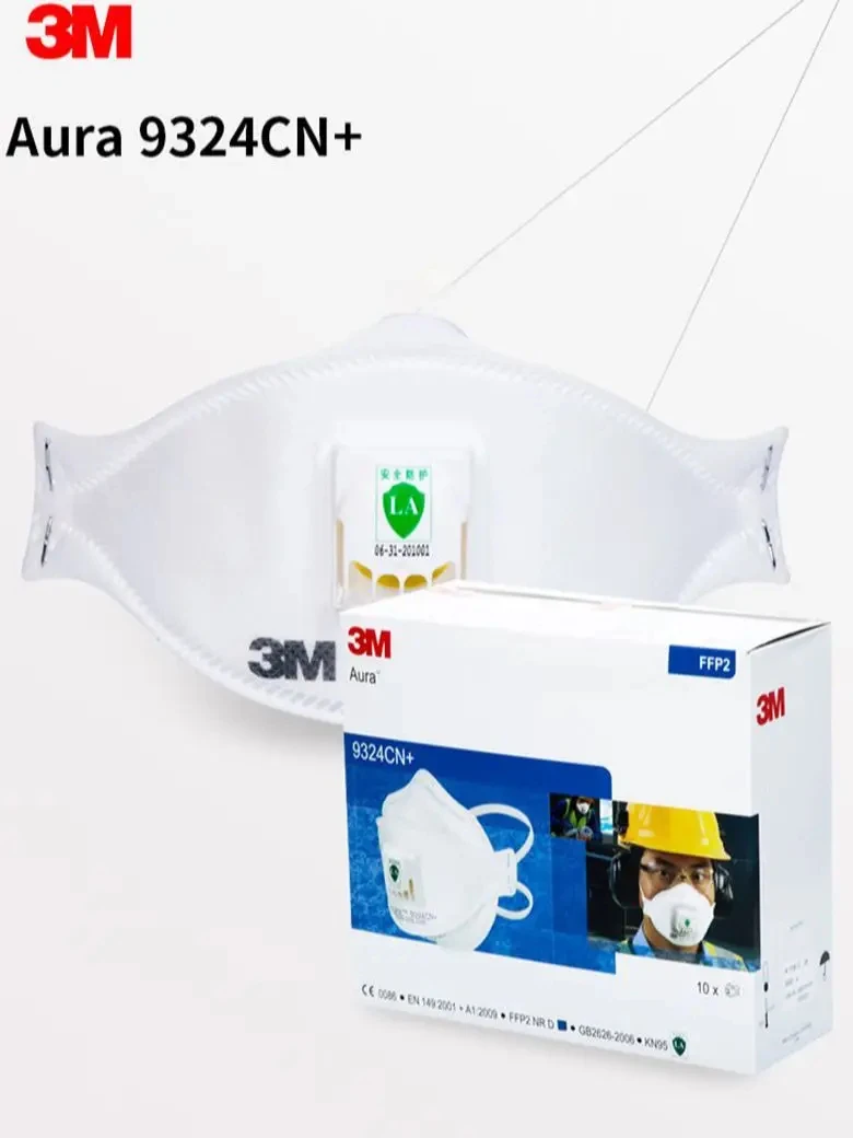 3M 9324CN FFP2 mask Aura Dust Reusable KN95 Mask Dustproof Haze Weather with Valve Aura Particulates Respirator 3M Masks