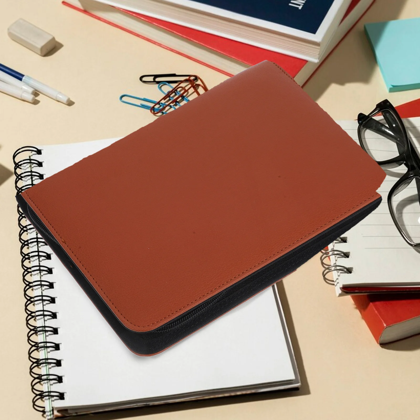 

Padfolio Pu Business Document For Resume Legal Tablet Supplies Large Capacity Professional Meeting Use Padfolio For
