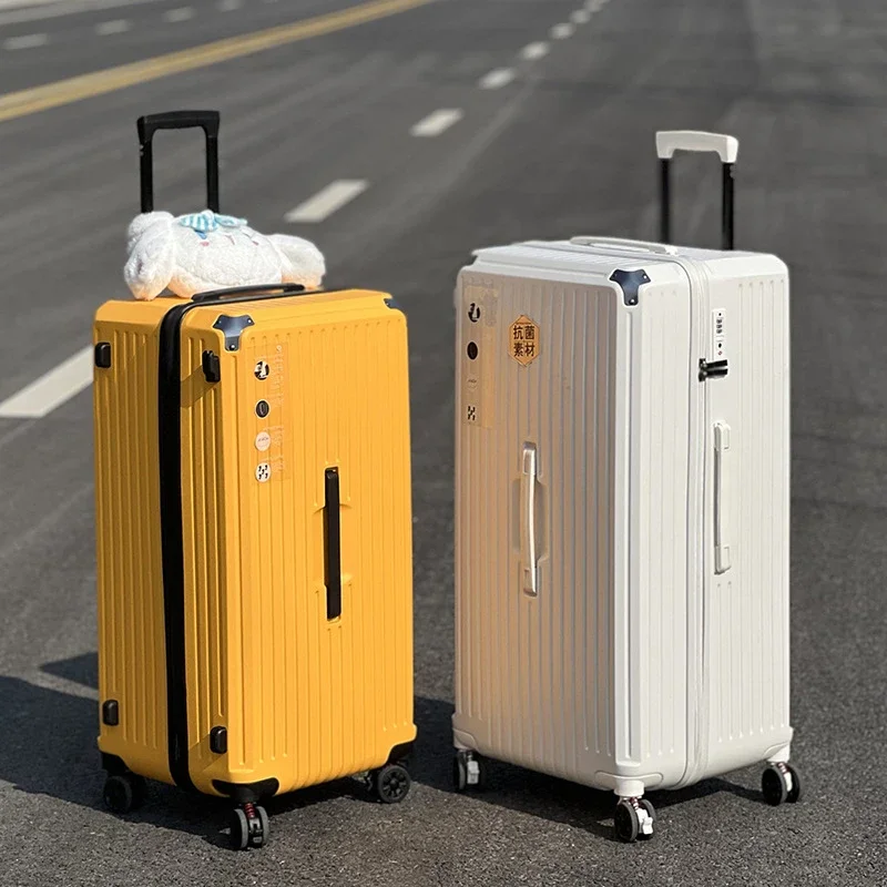 Unisex Rolling Travel Luggage Cabin Holiday Suitcase Set Couples Travel Anti-Fall Password Outing Luggage Case Universal Wheel