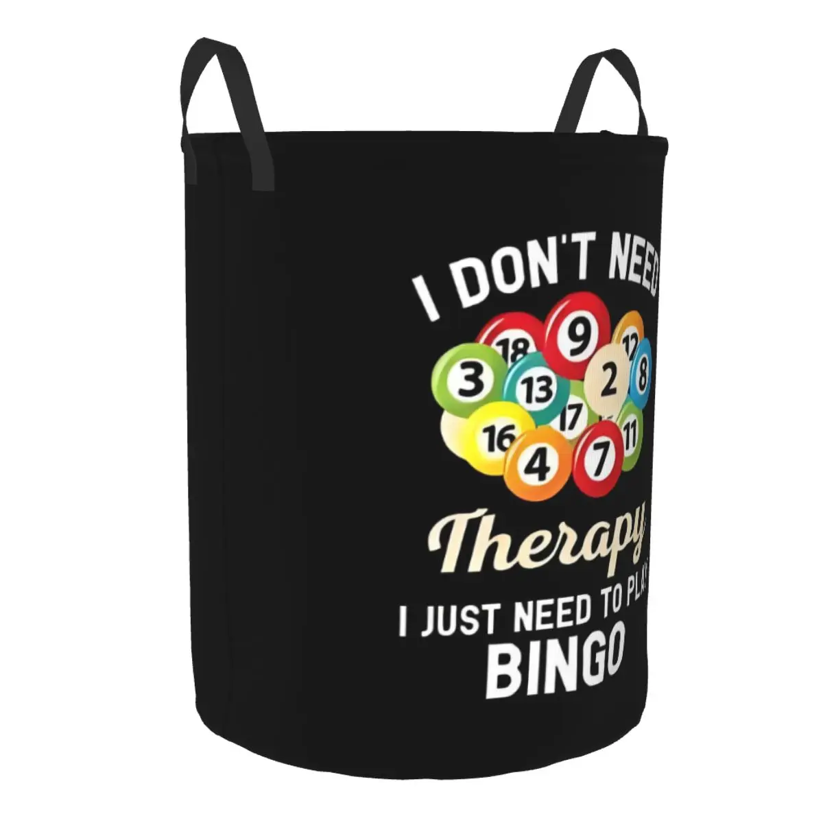 Custom Bingo Laundry Hamper Large Storage Basket Cards Game Kids Nursery Toy Organizer